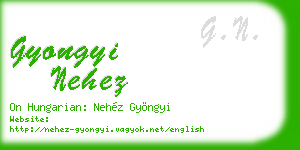 gyongyi nehez business card